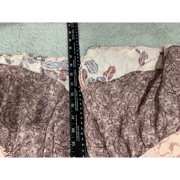 Women's XS Knox Rose Open Front Floral Short Sleeve Cardigan Blouse - Picture 8 of 12